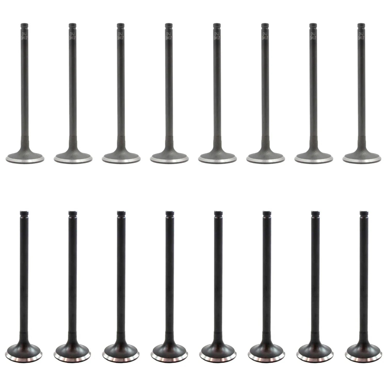 Set of 16 Intake & Exhaust Valves Kit for Kia Rio 1.5L L4 DOHC (2001–2002)