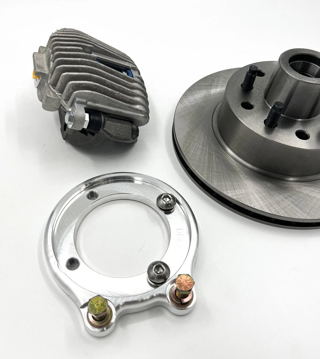 Finned Front Disc Brake Kit for 1937-1941 Ford Spindles (Heavy Duty)