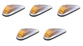 Cab Light Amber LED Clear Lens Chrome Housing for Jeep Wrangler (1997–2006)