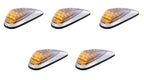 Cab Light Amber LED Clear Lens Chrome Housing for Jeep Wrangler (1997–2006)