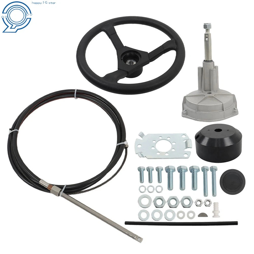 Boat Rotary Steering System for Outboard Motors (12 Ft)