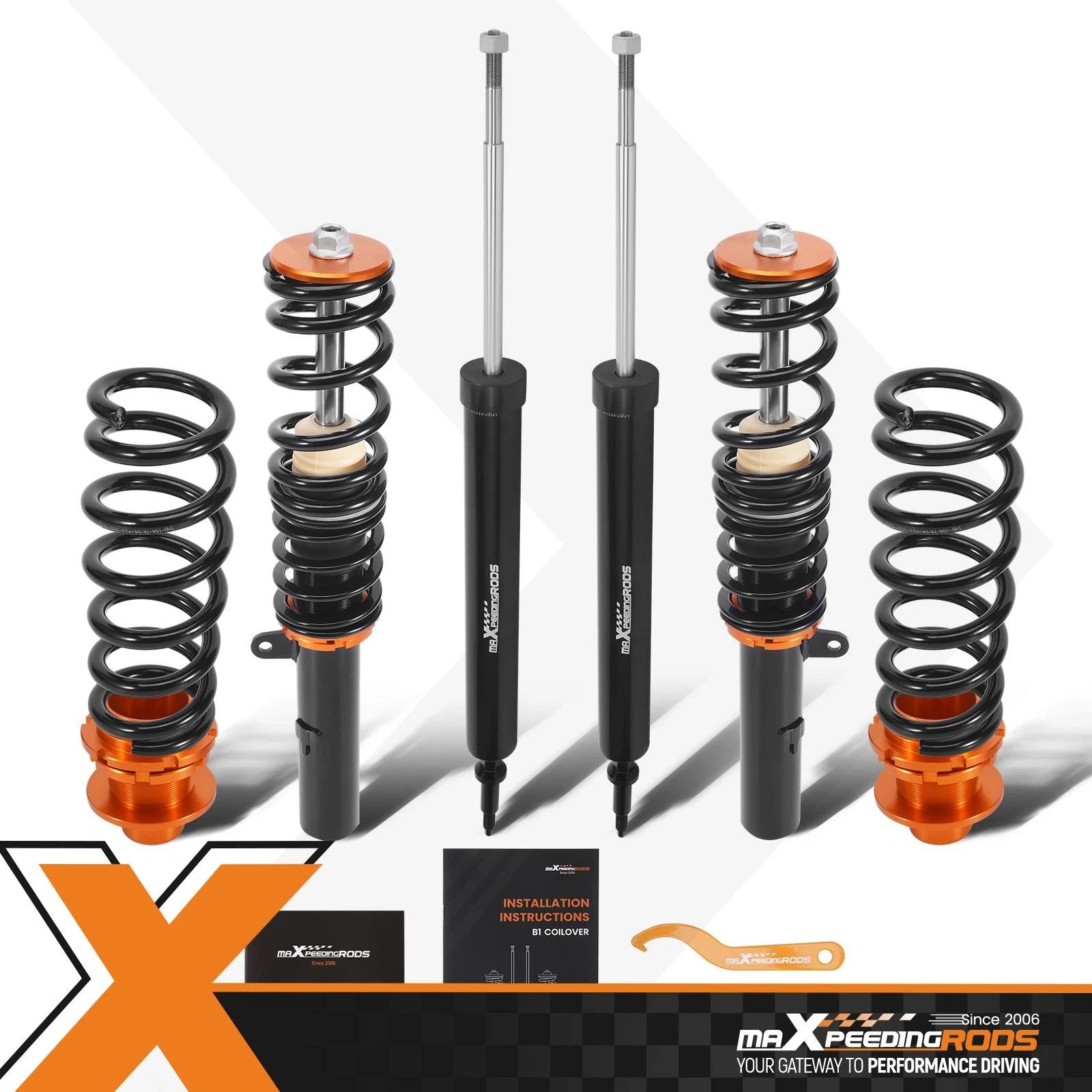 Coilovers Kit For BMW 3 Series E90/E91/E92/E93 05-13 RWD Adj.Height Suspension