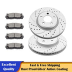 Front Drilled Brake Rotor Pad Kit for Chrysler 300 V6 Dodge Charger (2005–2010)