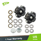 Set of 2 Trailer Hub Kit for 2000 lbs Spindle (1" or 1.0625")