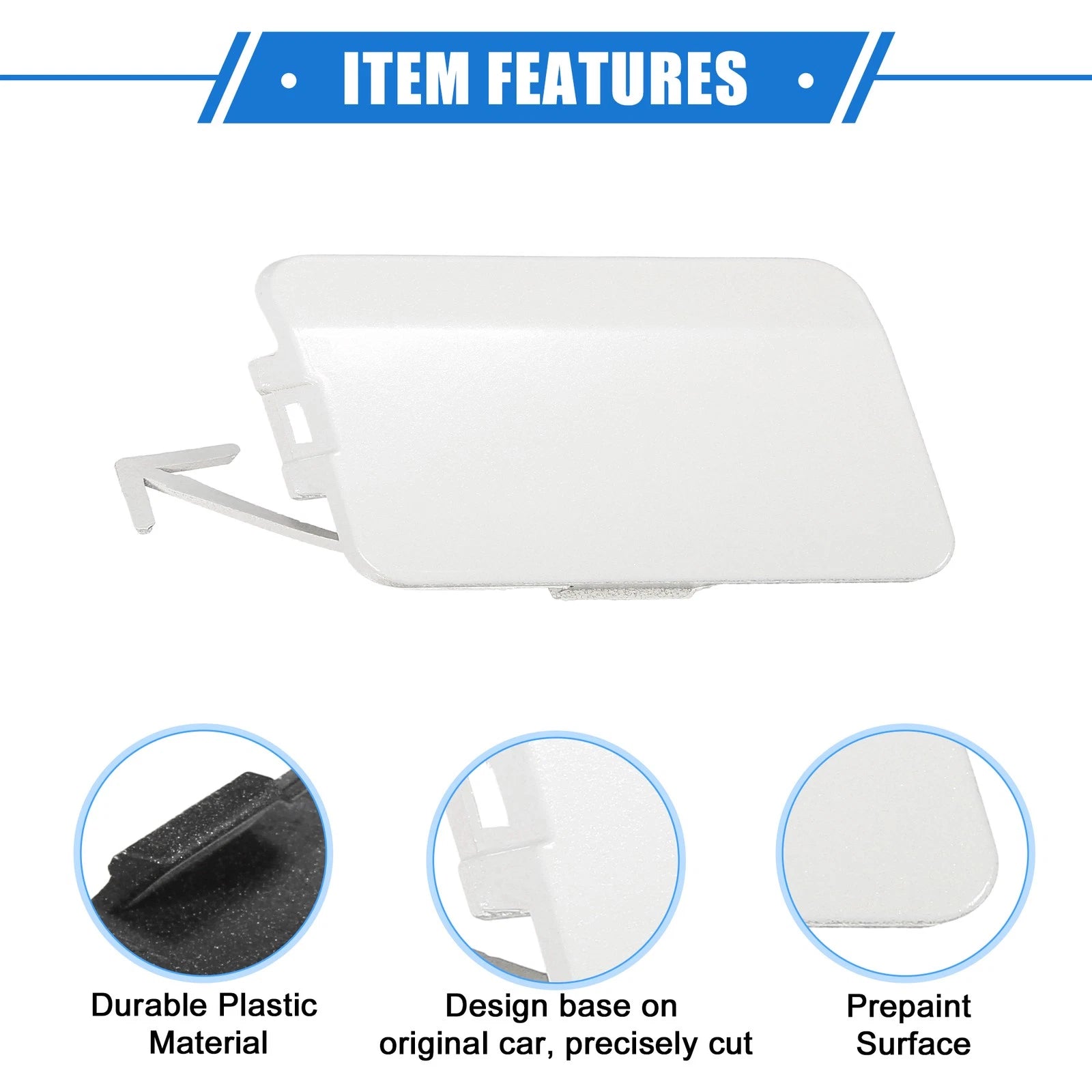 Front Right Tow Hook Cover for Subaru Forester (2009–2013) White