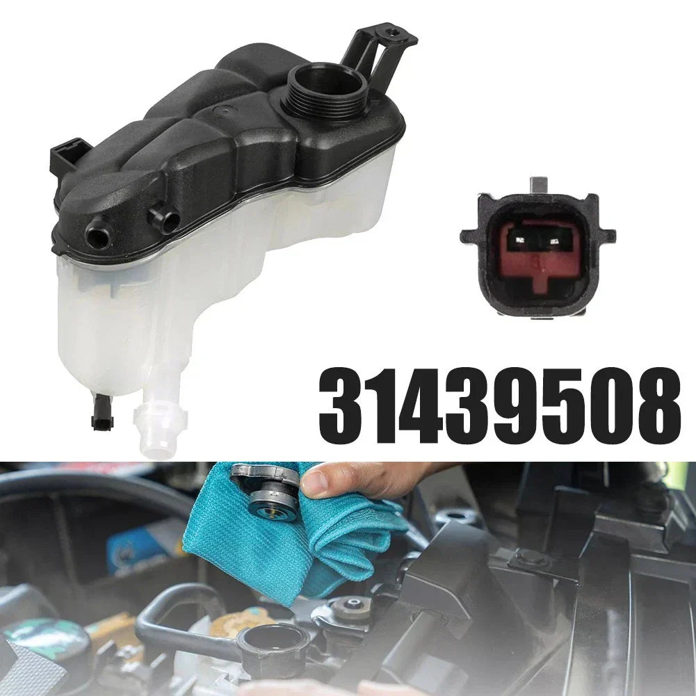 Coolant Expansion Tank Plastic Black for Volvo S60 S80 XC60