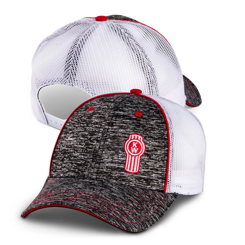Kenworth Trucks Hat - Grey Space Dyed Mesh Cap (Fits Kenworth Models)