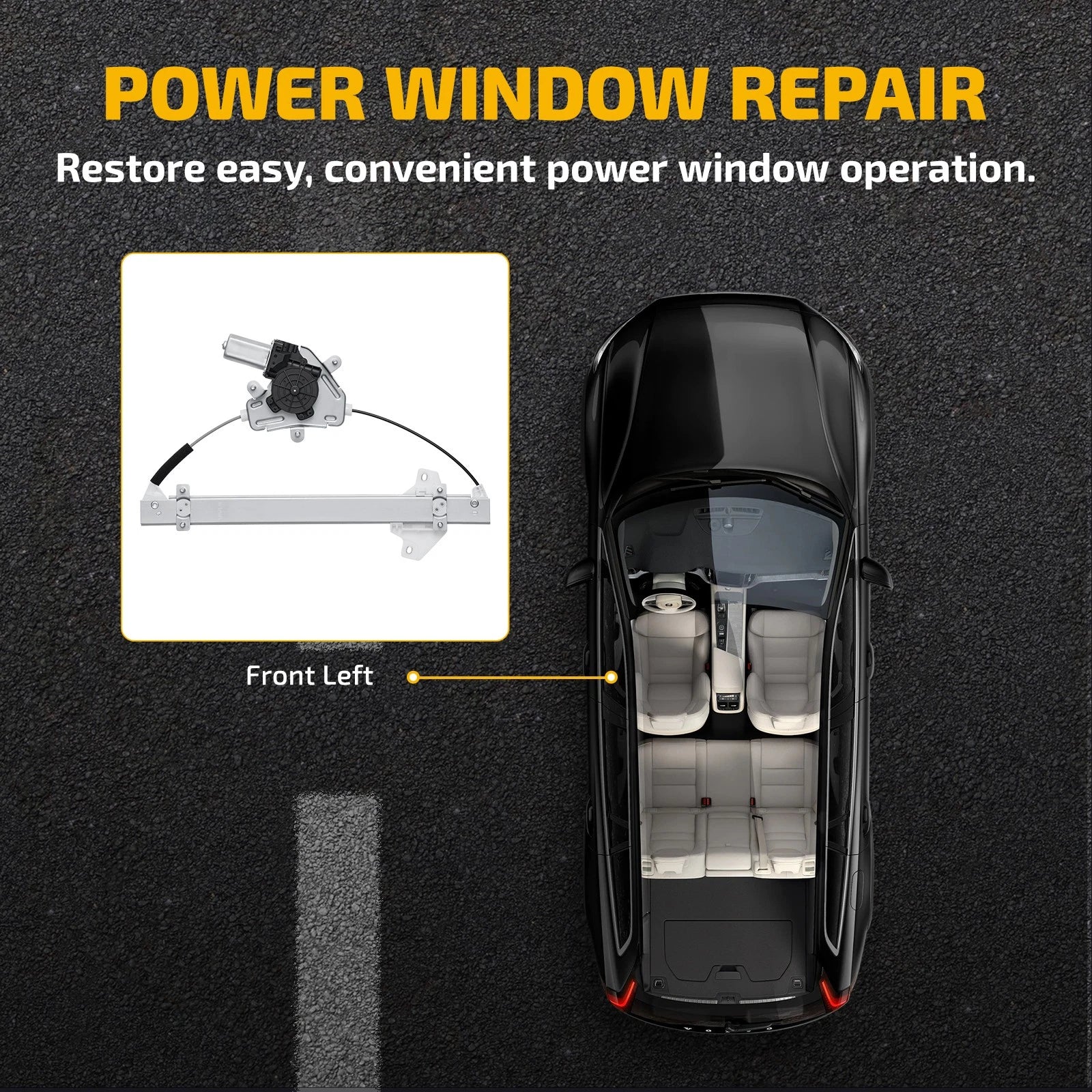 Window Regulator for Ram ProMaster 1500 3500 (2014–2018) Front Left