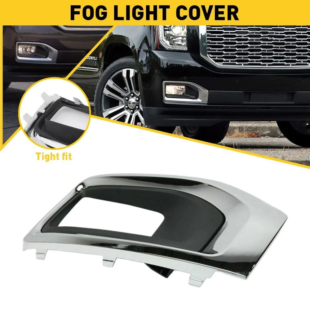 Passenger RH Fog Lamp Chrome Trim Cover for GMC Yukon XL (2015–2020)