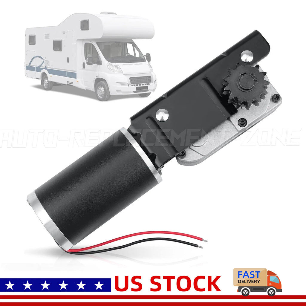 RV Slide Out Gear Box and Motor for RVs (Replace R25076-1, R25075)