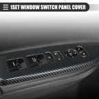 Window Switch Panel Cover Trim for Honda CRV 2017-2022 Carbon Fiber