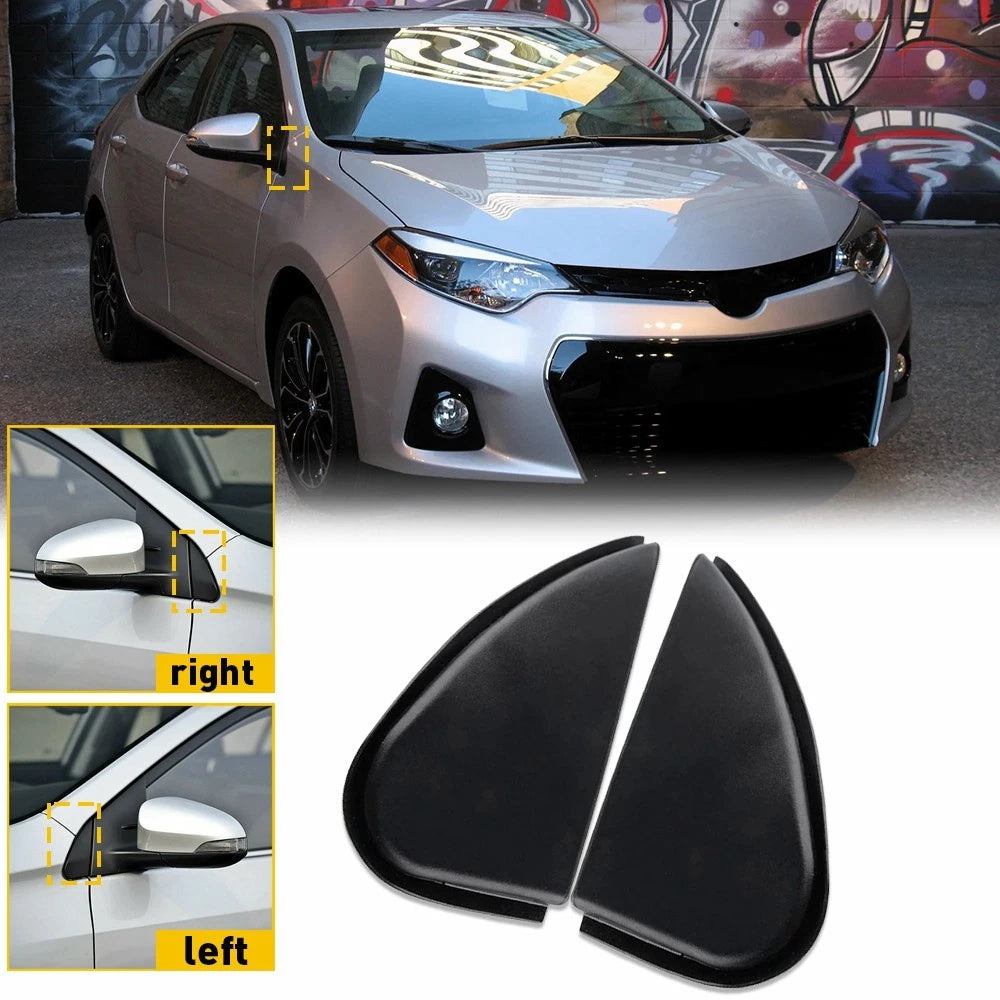 2X Side Mirror Corner Triangle Cover Trim for Toyota Corolla (2014–2016)