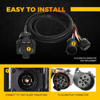 7-Way Trailer Wiring Extension Harness for Truck Bed (7 Pin)