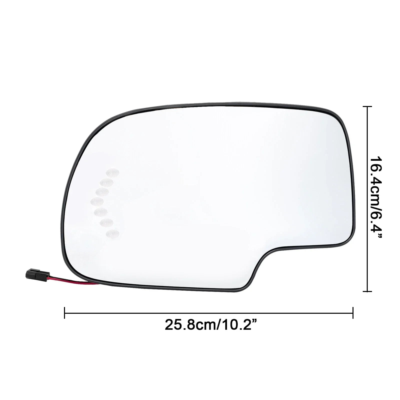 Mirror Glass Heated Turn Signal LH&RH Side for Chevy GMC Cadillac (2003–2007)