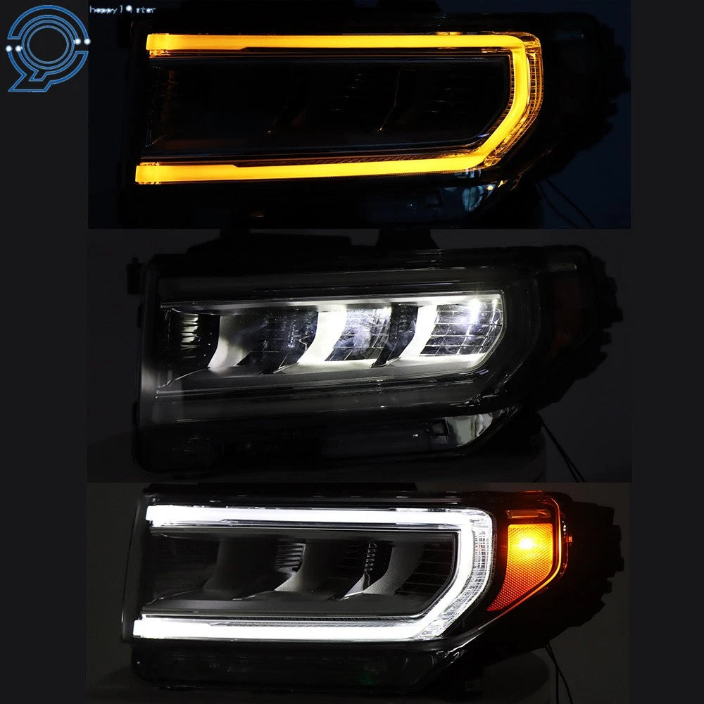 Full LED Headlight for GMC Acadia AT4 (2020–2023) Clear Chrome Housing