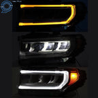 Full LED Headlight for GMC Acadia AT4 (2020–2023) Clear Chrome Housing