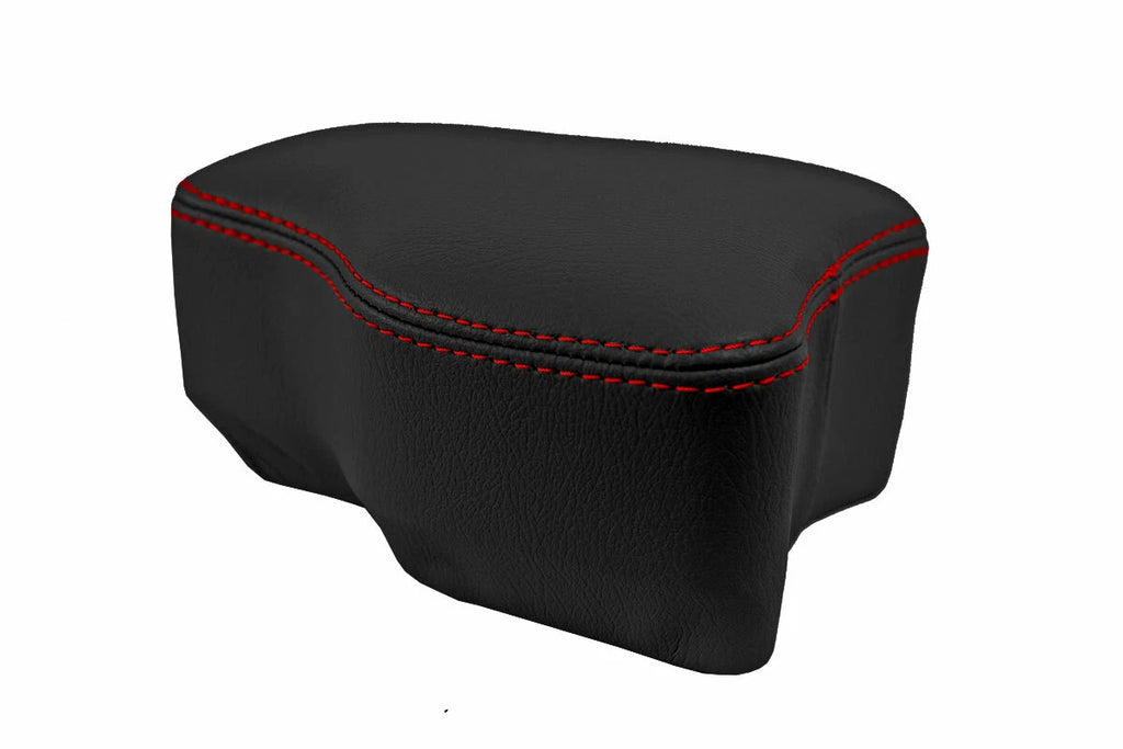 Console Lid Cover Leather for Subaru BRZ Scion GRS Toyota (2013–2020) Red Stitch