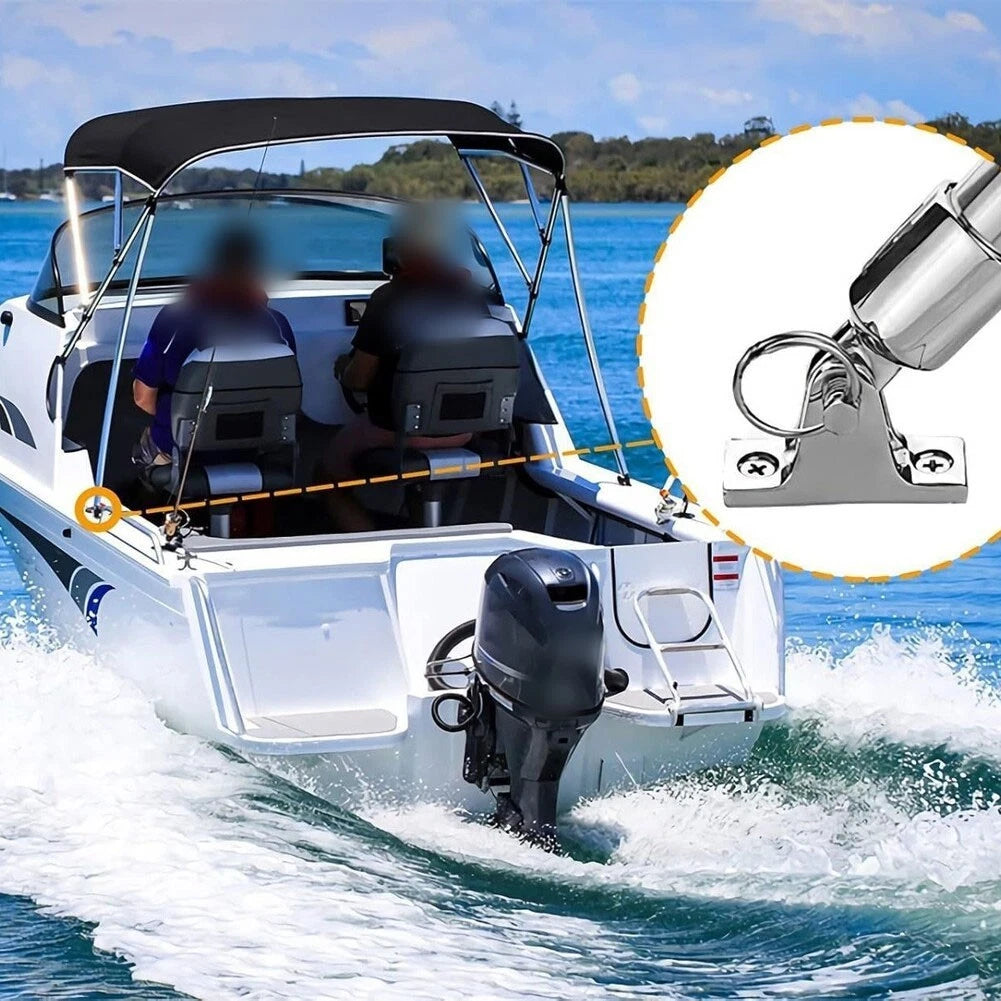 Sliding Cap Ring Seat 22/25MM Stainless Steel for Marine Sunshade