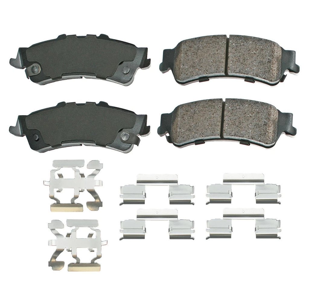 Rear Brake Kit 330mm Drilled Rotors & Akebono ProACT Pads for Chevy GMC