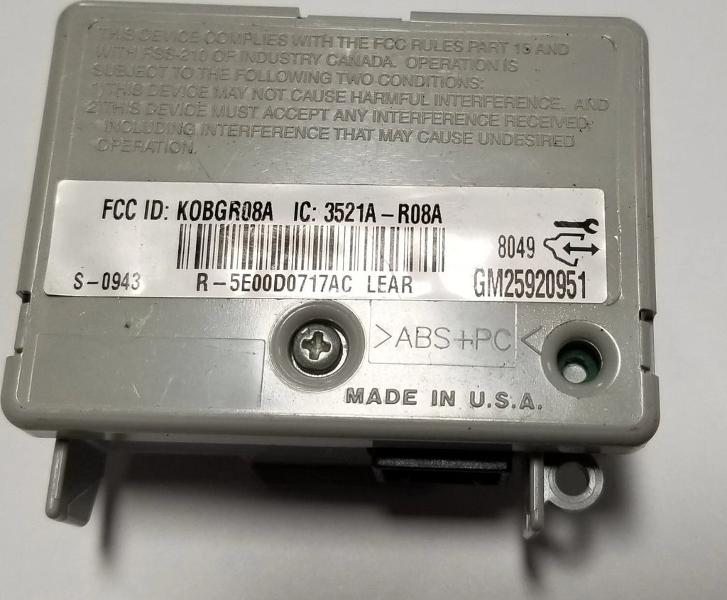 Keyless Entry Receiver for Chevrolet Malibu Aura (2008) 25920951