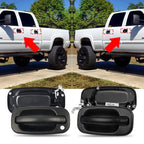 Exterior Door Handle Set of 2 for w/ Key Hole