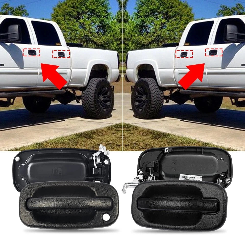 Exterior Door Handle Set of 2 for w/ Key Hole