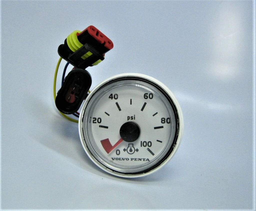 2.25" Oil Pressure Gauge for Volvo Penta 874932 (OEM, 0-100 PSI)