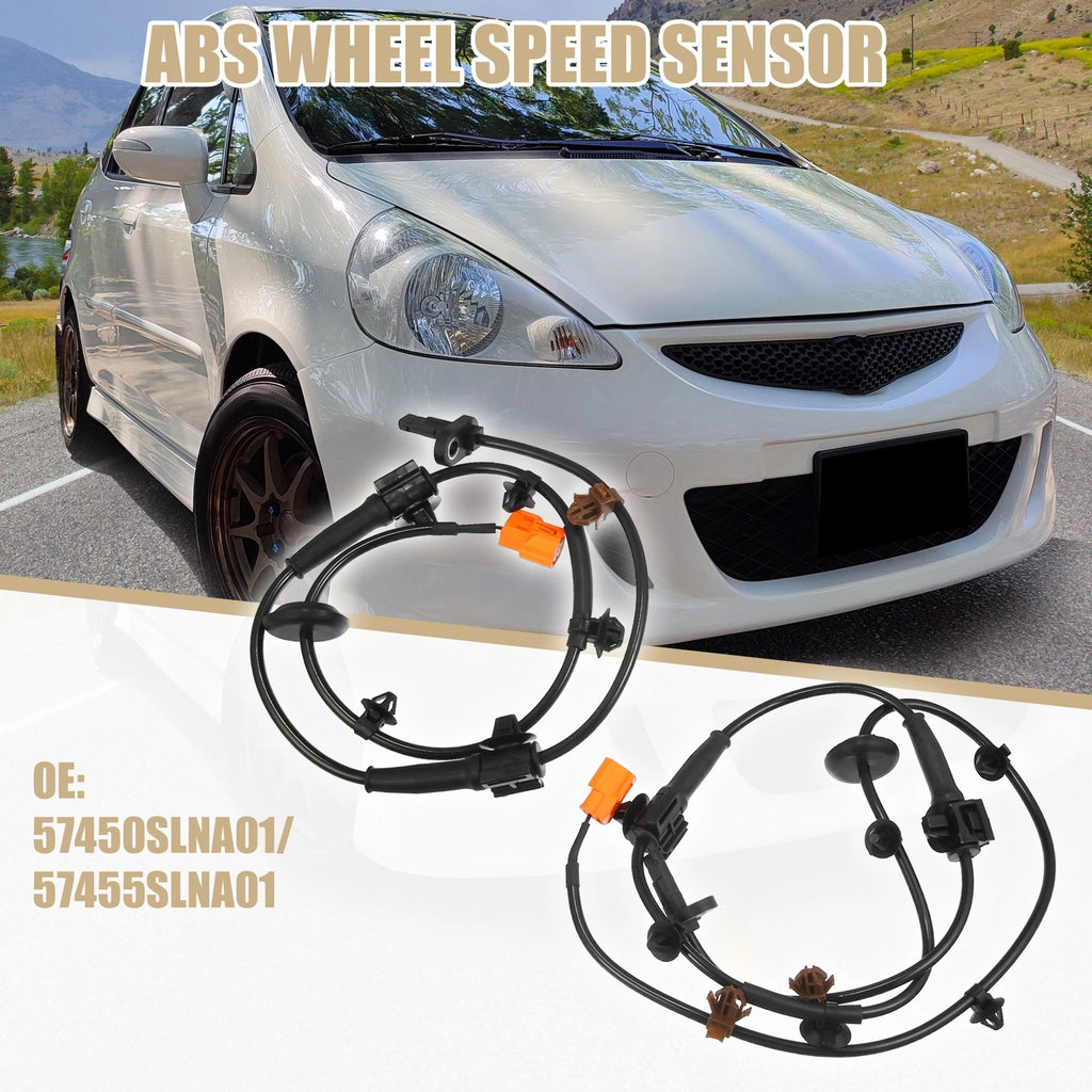2pcs ABS Sensor No. 57450SLNA01/57455SLNA01 for Honda Fit (2007–2014)