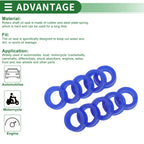Set of 10 Oil Seal Rotary Shaft Seal 12x22x6mm High Pressure Blue