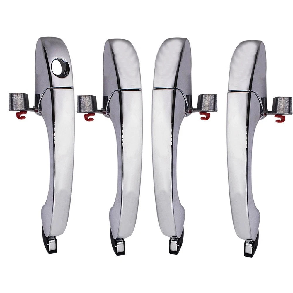 Set of 4 Chrome Exterior Door Handles for Chrysler 300 300C (2005–2010)
