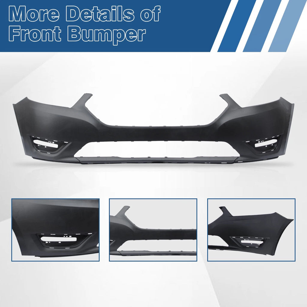 Front Bumper Cover for Ford Taurus (2013–2019) Primed Plastic