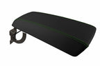 Leather Console Lid Armrest Cover for Ford Edge (2011–2020) Green Stitch