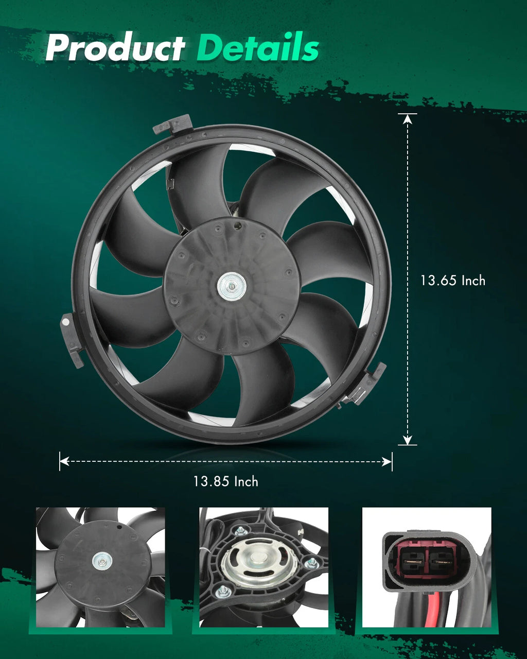 Electric Cooling Fan for Audi A6 (1999–2001) & Volkswagen Passat (2001–2005)