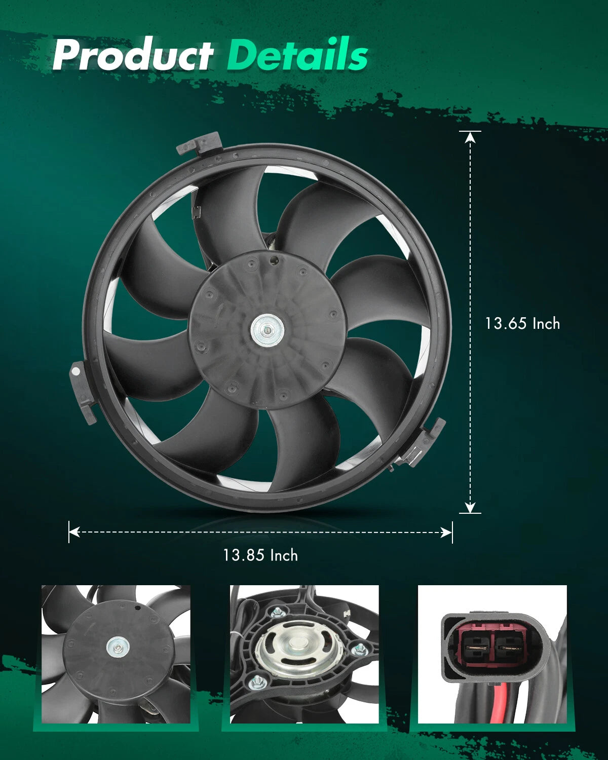 Electric Cooling Fan for Audi A6 (1999–2001) & Volkswagen Passat (2001–2005)