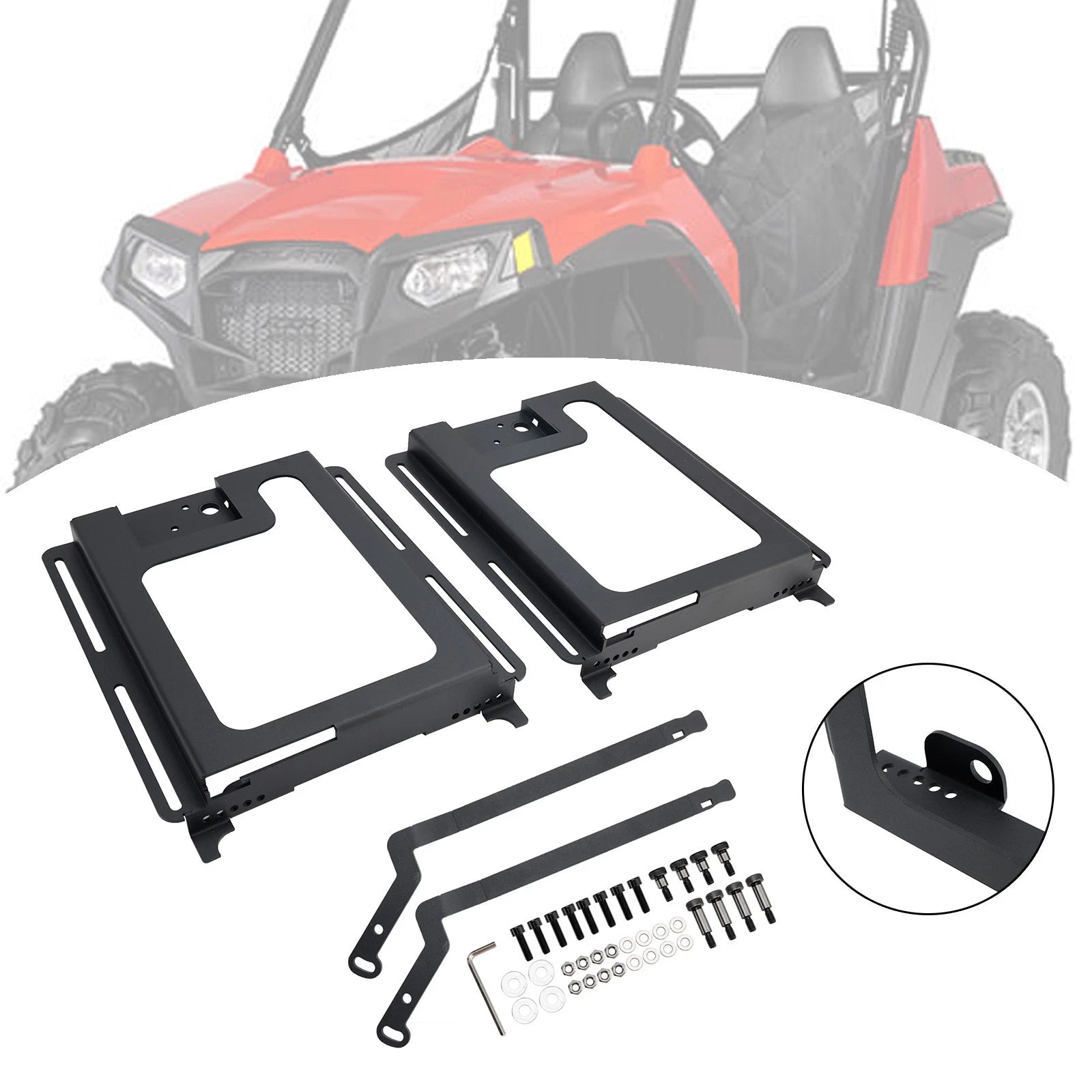 2X Lower Recline Seat Bases for Polaris RZR 800/900/1000 XP Turbo (2011–2020)