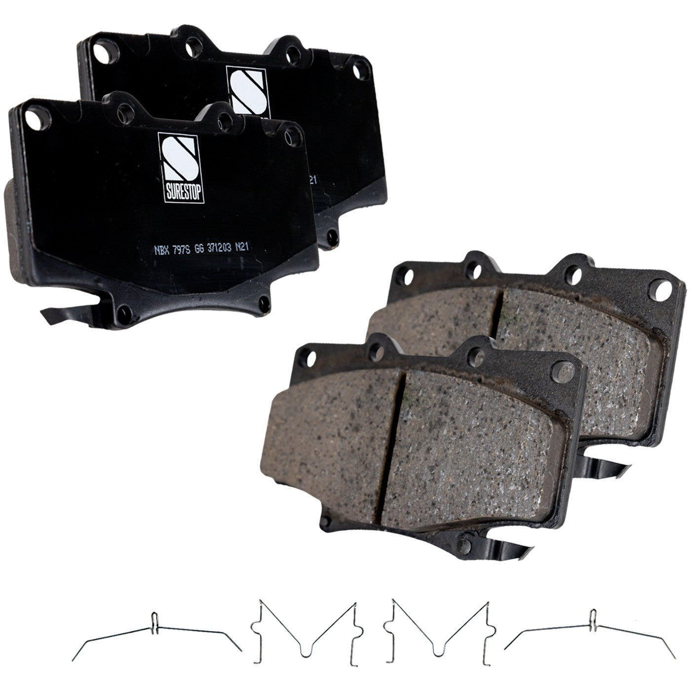 Front Ceramic Brake Pad Set for Toyota Land Cruiser (1993–1997)