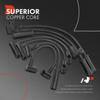 7x Spark Plug Wire Set for Jeep Cherokee Wrangler Comanche (1991-1999)