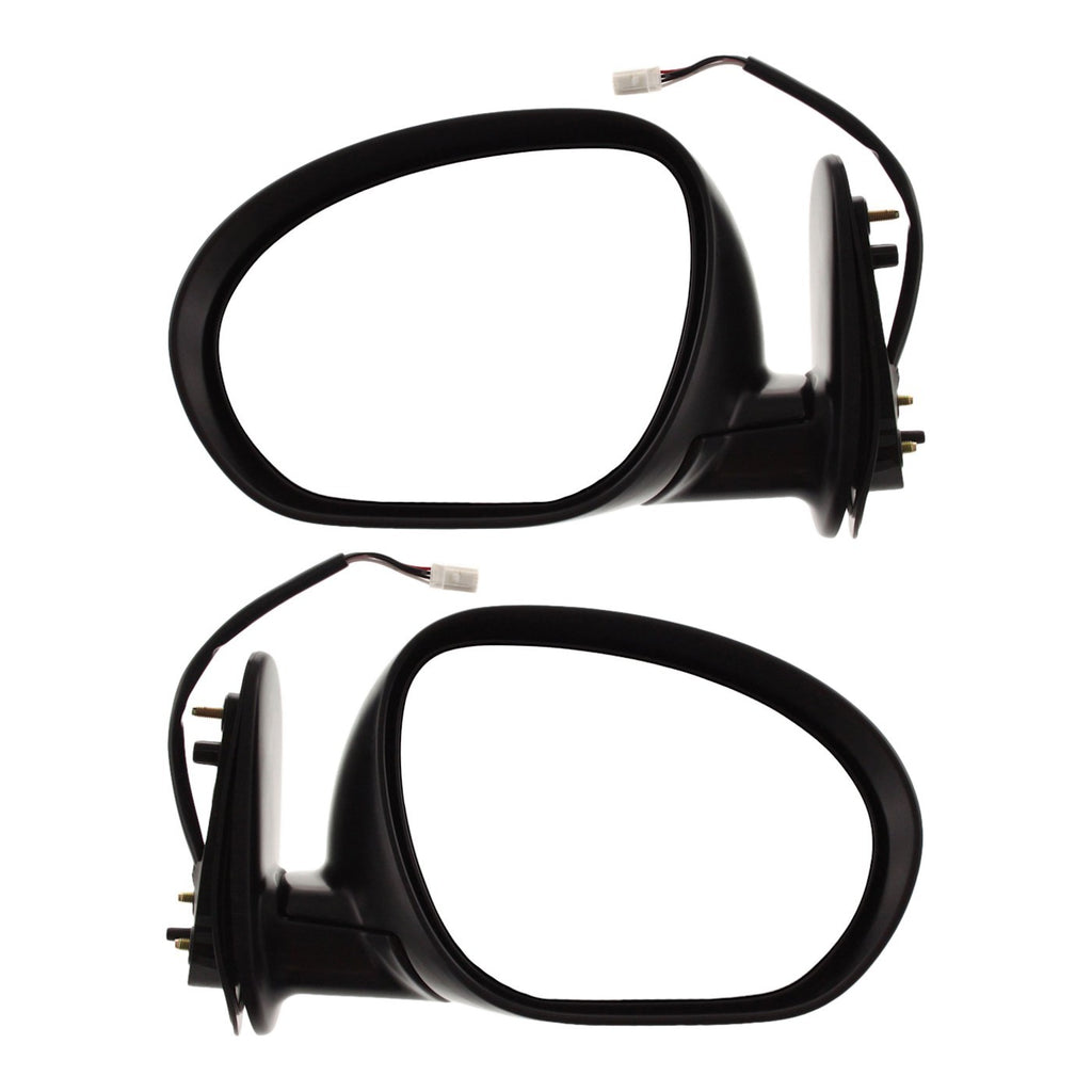 Mirror Set for Nissan Cube (2009–2014) Textured Black Heated