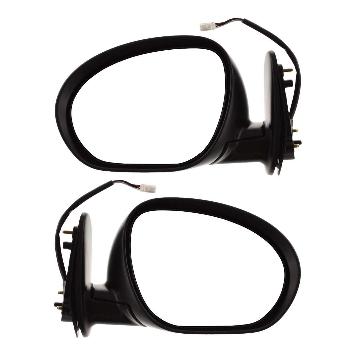 Mirror Set for Nissan Cube (2009–2014) Textured Black Heated