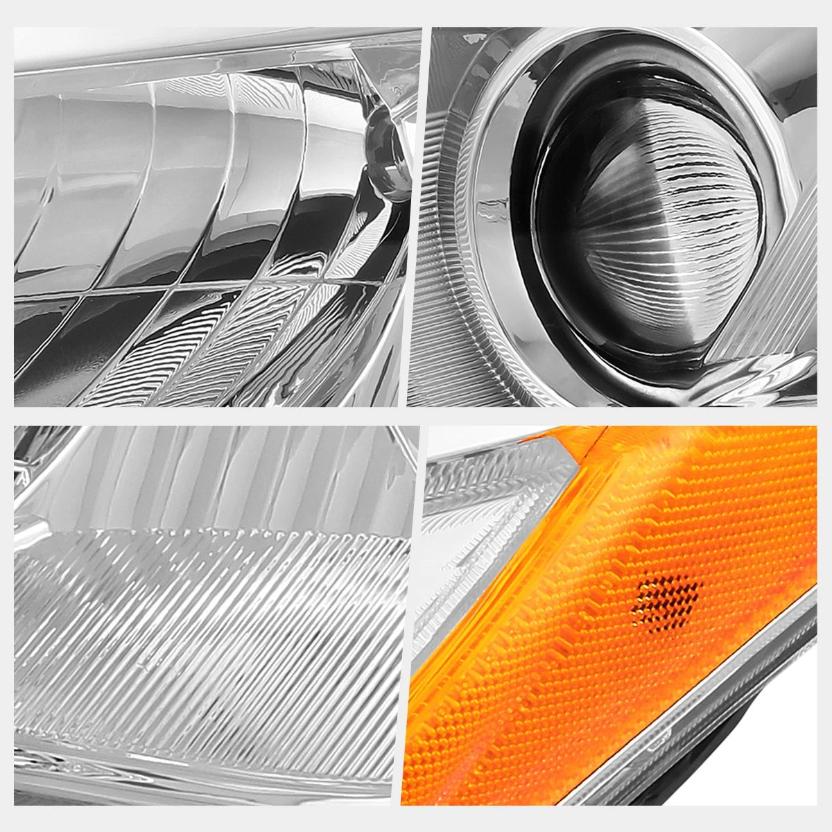 Driver Side Projector Headlight Chrome for Toyota Highlander (2014–2016)