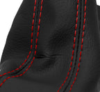 Manual Shift Boot for Fiat 500 Abarth (2012–2019) Red Stitch PVC Leather