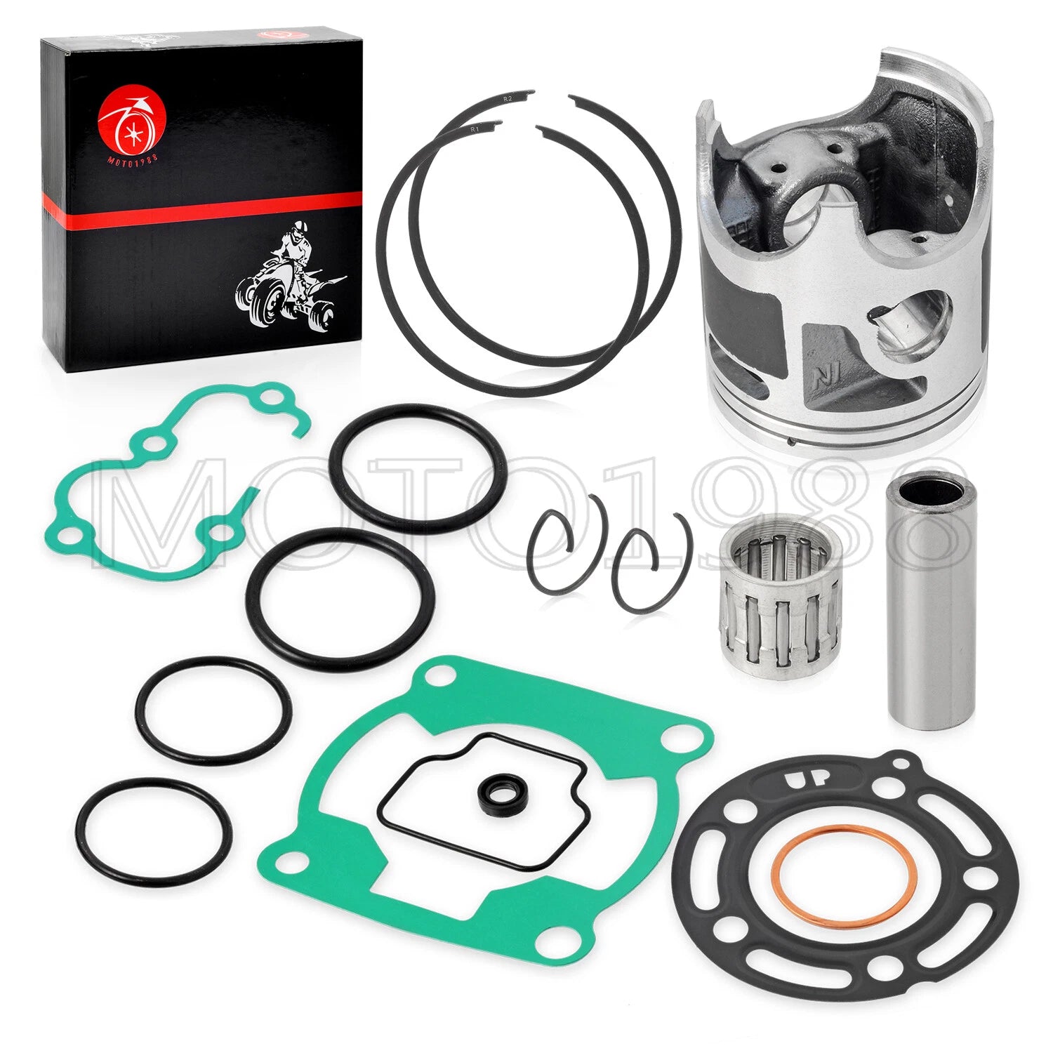 Piston, Ring, Bearing & Cylinder Gasket Kit 48.5mm for Kawasaki KX85 (2001–2013)
