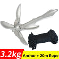 1.5kg Foldable Steel Anchor for Inflatable Boats (Galvanized)