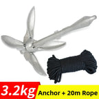 1.5kg Foldable Steel Anchor for Inflatable Boats (Galvanized)