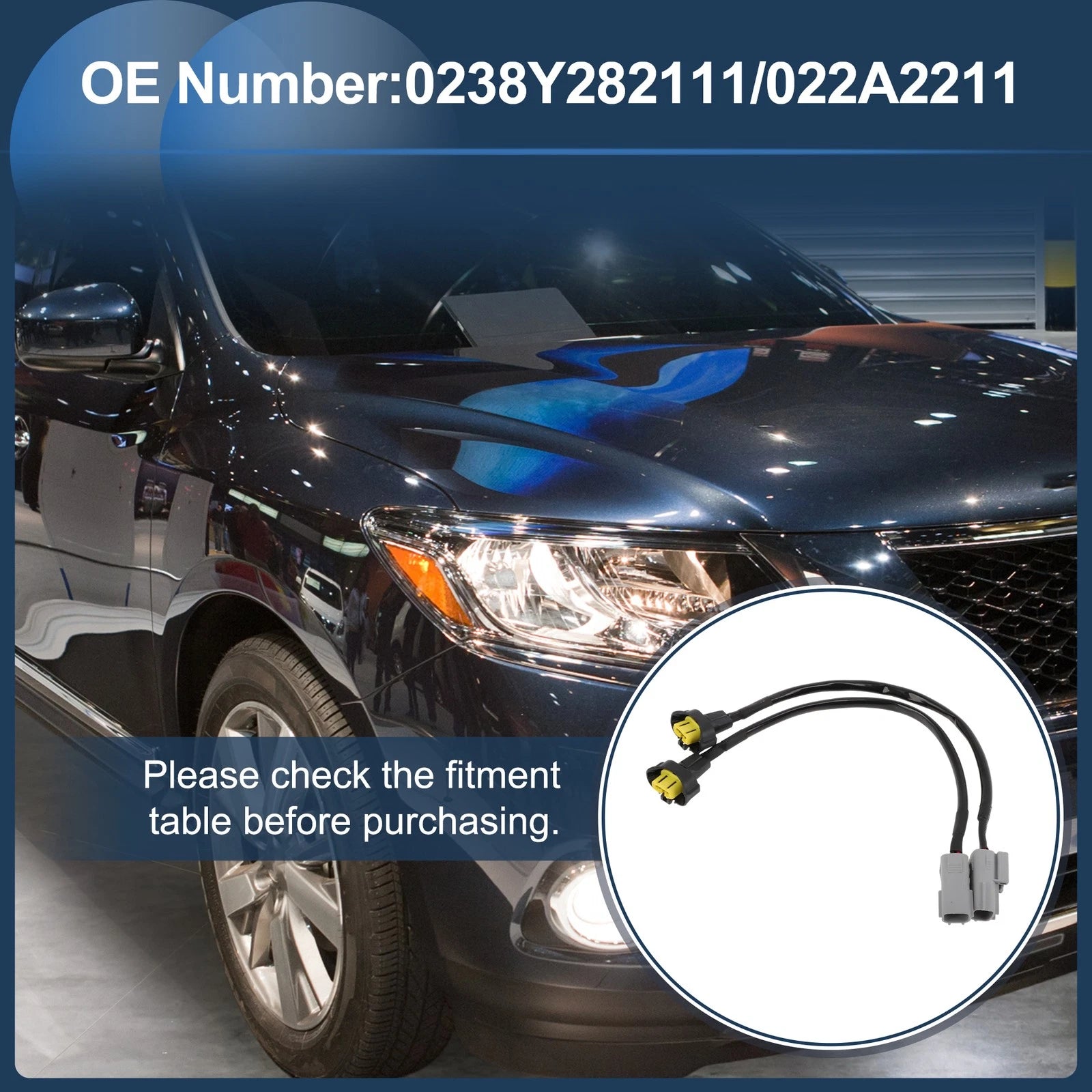 Headlight Cable Repair Kit for Nissan Maxima (2009–2014) No.0238Y282111