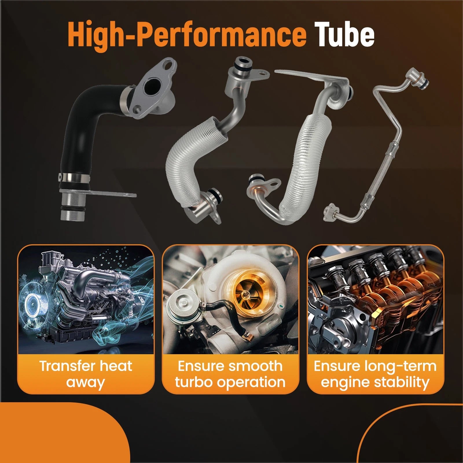 Turbo Coolant Oil Hose Pipe for BMW X1 X3 Z4 320i 328i 520i 528i (2010–2023)
