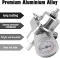 Universal Adjustable Fuel Pressure Regulator Kit with 0-140psi Gauge & Hose