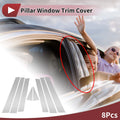 8 Pcs Door Pillar Window Trim for Subaru Forester (2009–2012) Chrome