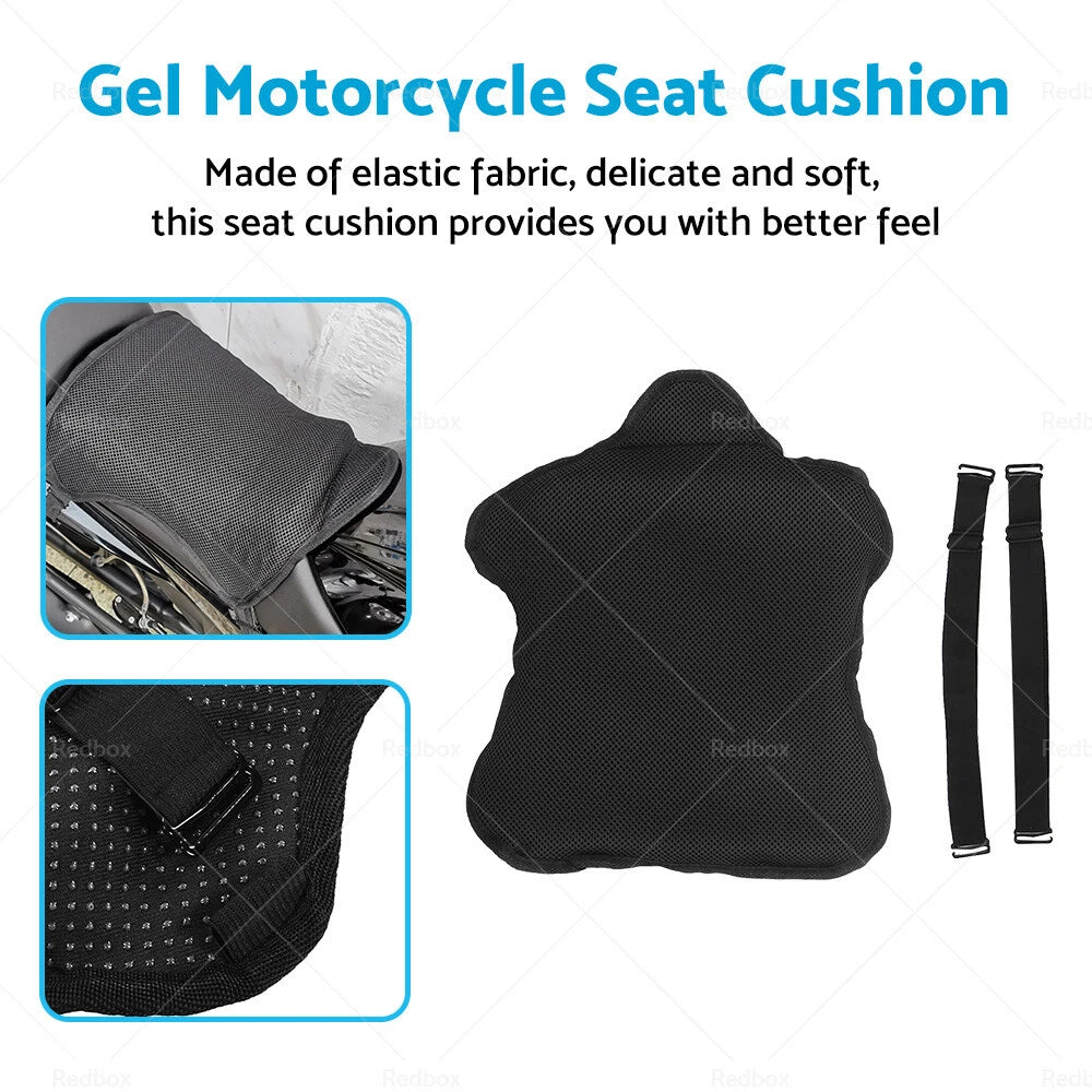 Comfort Gel Seat Cushion for Universal Motorcycles (Air Pad Cover)