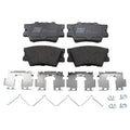 Set of 4 TRW Pro Low-Metallic Brake Pads with Hardware for Lexus HS250h (2012)